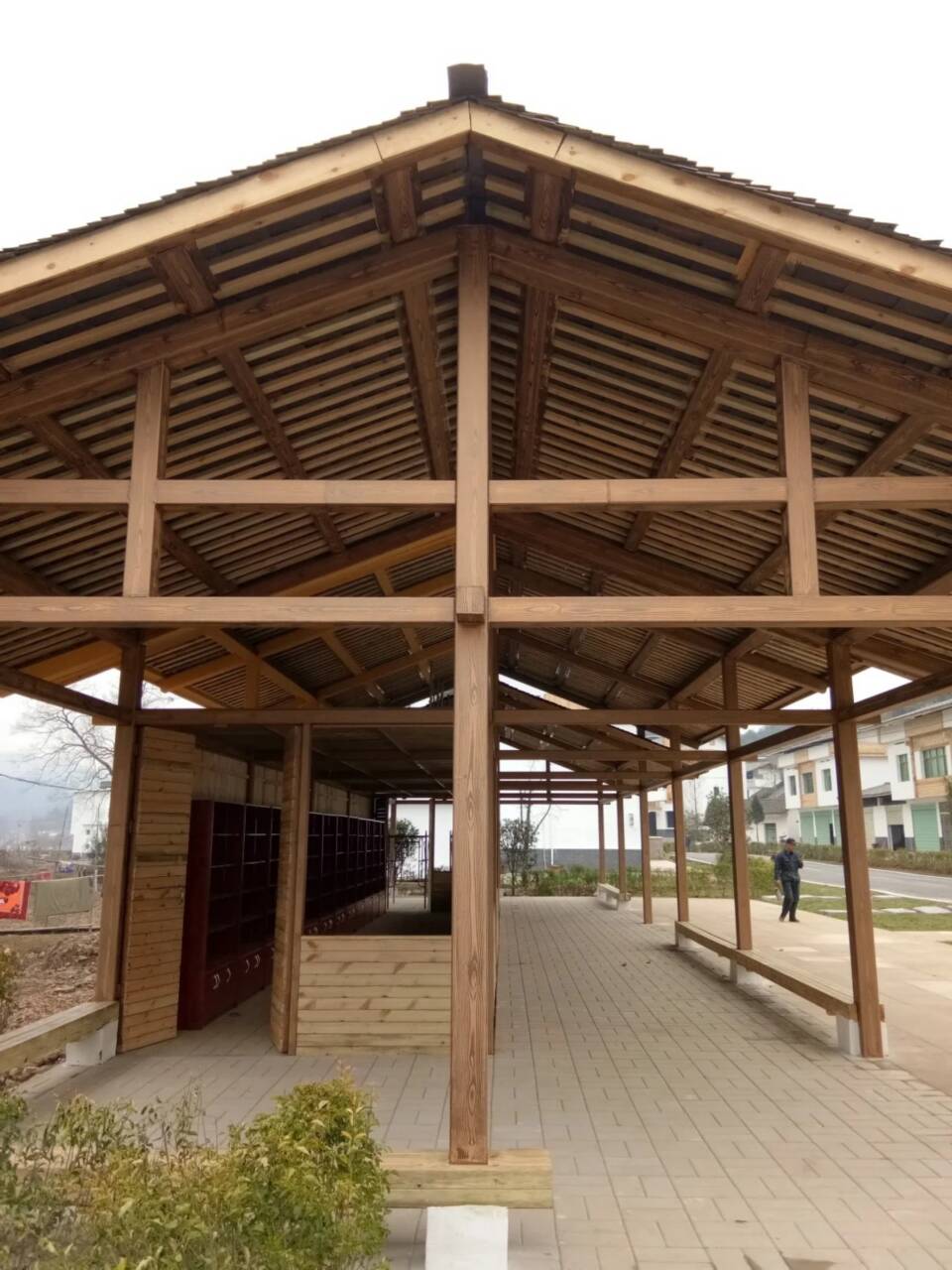 廊架护栏木纹漆，钢结构仿木纹漆，仿古木纹漆批发厂家