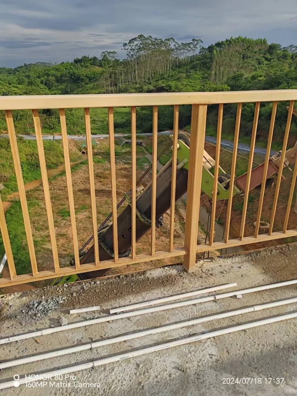 廊架长廊木纹漆包工包料多少钱